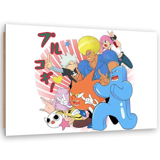 Deco panel CARO Manga kolorowa drożyna, 100x70 cm Feeby