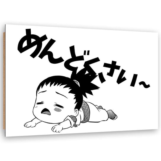 Deco panel CARO Manga płacząca dziewczynka, 100x70 cm Feeby