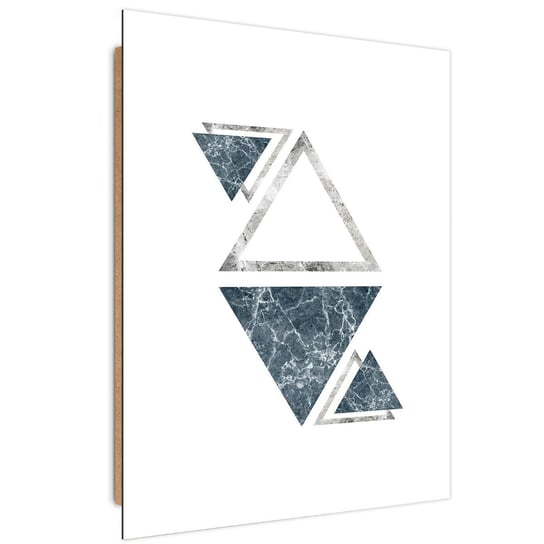 Deco Panel CARO Marmurowe trójkąty - abstrakcja, 40x60 cm Feeby