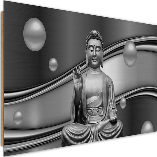 Deco panel CARO Medytujący budda na abstrakcyjnym tle 3, 90x60 cm Feeby