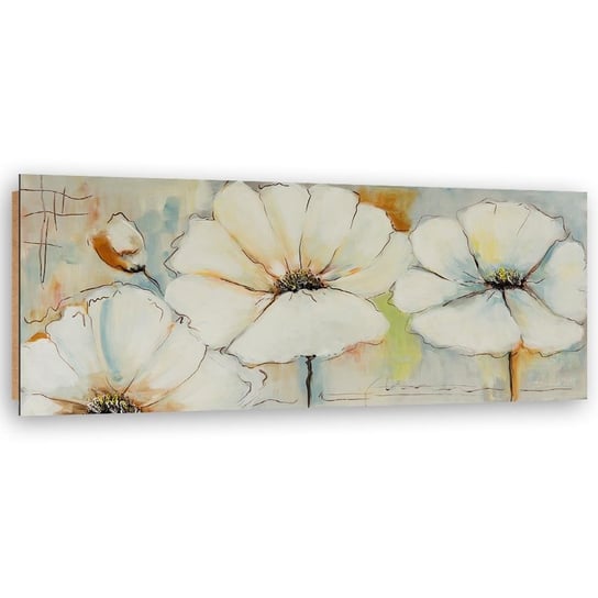 Deco panel CARO Namalowane kwiaty, 140x45 cm Feeby