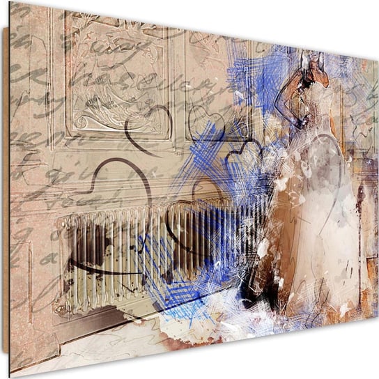 Deco panel CARO Panna młoda abstrakcja, 60x40 cm Feeby