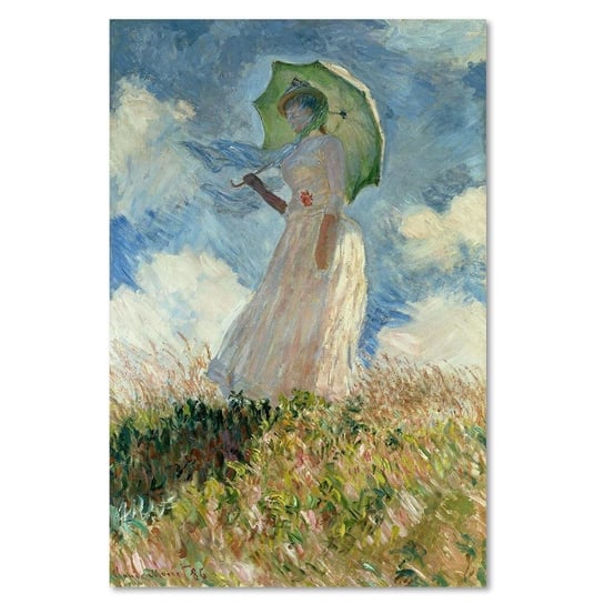 Deco panel CARO Reprodukcja obrazu c. Moneta – „obieta z parasolem obrócona w lewo”, 50x70 cm Feeby