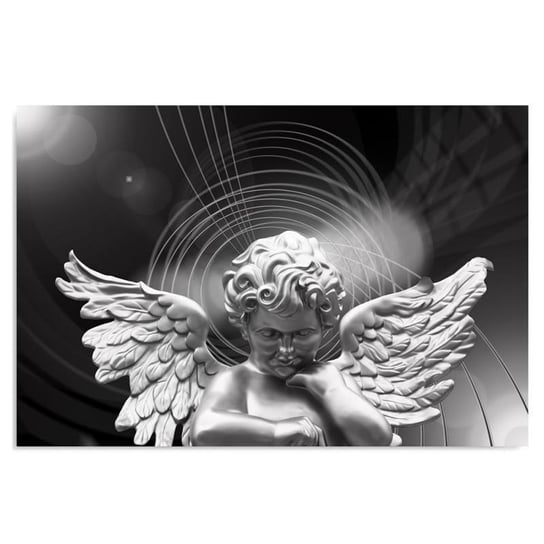 Deco panel CARO Srebrny aniołek, 50x40 cm Feeby