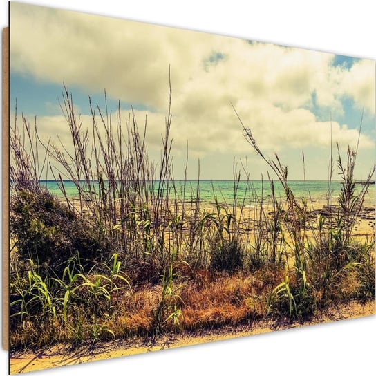 Deco Panel CARO Trawy nad błękitnym morzem, 120x80 cm Feeby
