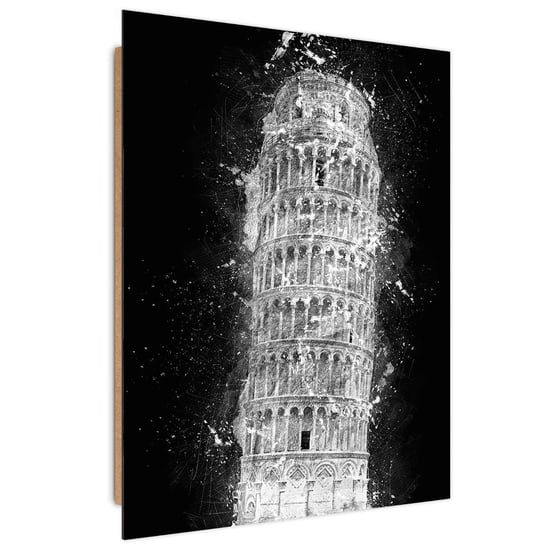Deco panel FEEBY, Krzywa wieża w Pizie nocą, 70x100 cm Feeby