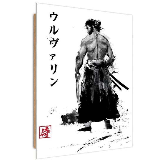 Deco panel FEEBY, Samuraj z pazurami, 70x100 cm Feeby