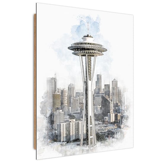 Deco panel FEEBY, Wieża Space Needle w Seattle, 40x60 cm Feeby