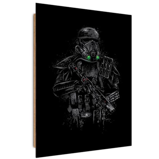 Deco panel FEEBY, Żołnierz w czarnym pancerzu, 50x70 cm Feeby