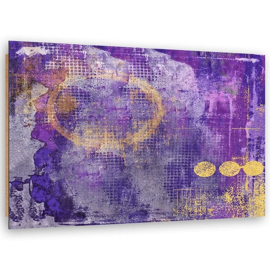 Deco Panel: Fioletowa abstrakcja 1, 70x100 cm Feeby