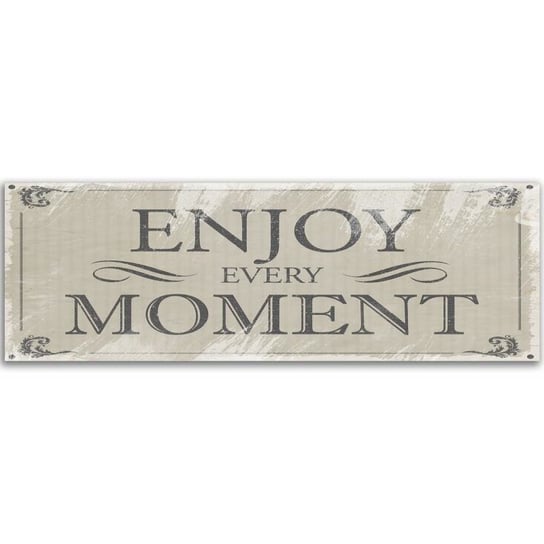 Deco panel panorama CARO , Enjoy every moment, 50x20 cm Feeby