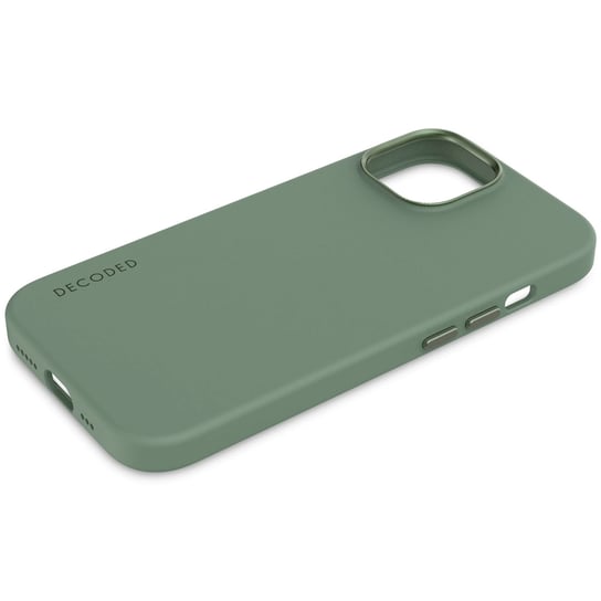 Decoded - silikonowa obudowa ochronna do iPhone 15 kompatybilna z MagSafe (sage leaf green) Decoded