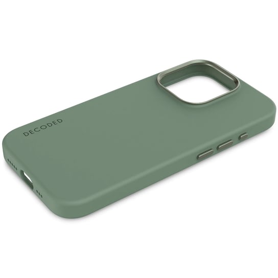 Decoded - silikonowa obudowa ochronna do iPhone 15 Pro kompatybilna z MagSafe (sage leaf green) Decoded