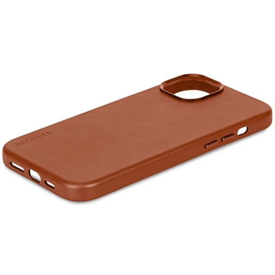 Decoded – skórzana obudowa ochronna do iPhone 15 kompatybilna z MagSafe (tan) Decoded