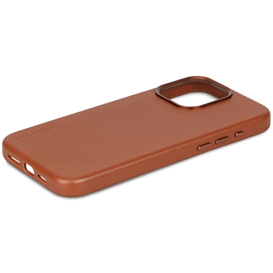 Decoded – skórzana obudowa ochronna do iPhone 15 Pro kompatybilna z MagSafe (tan) Decoded