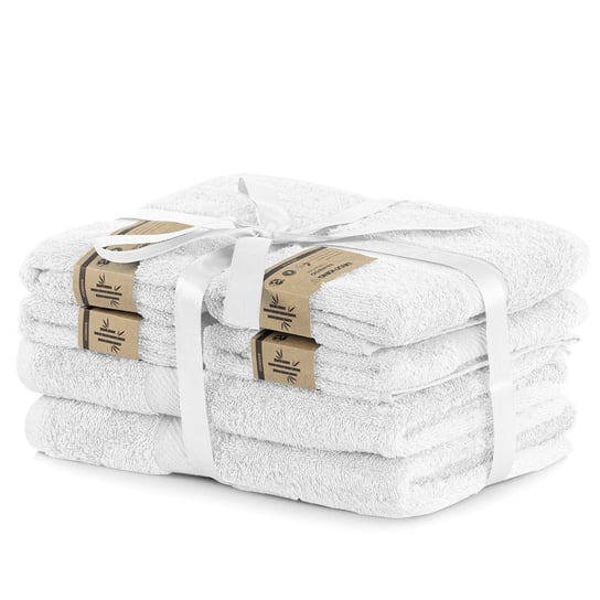 DecoKing Zestaw Ręczników 40% Bambus Biały 2*70x140 + 4*50x100 DecoKing