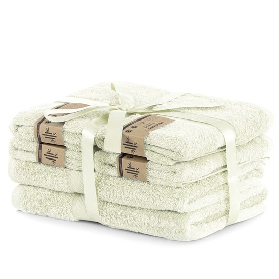 DecoKing Zestaw Ręczników 40% Bambus Ecru 2*70x140 + 4*50x100 DecoKing