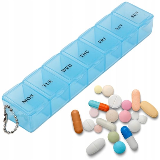 DecorTrend, Organizer Na Leki Tygodniowy Pudełko Na Leki Tabletki Kasetka Na 7 Dni decortrend