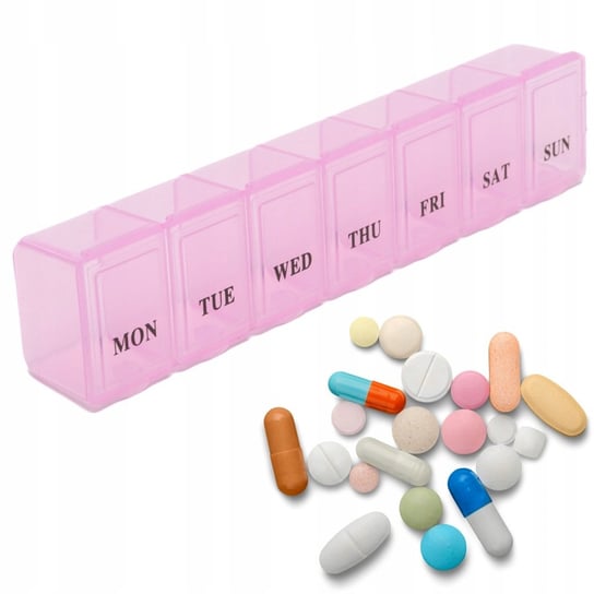 DecorTrend, Organizer Na Leki Tygodniowy Pudełko Na Leki Tabletki Kasetka Na 7dni DecorTrend