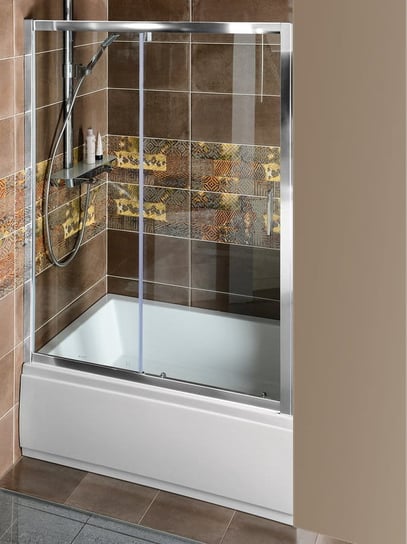 DEEP drzwi prysznicowe 1100x1650mm, szkło czyste Inna marka
