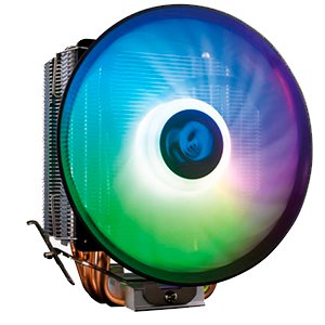 DeepGaming CPU Twister V Regrigator Wielogniazdowa potrójna rurka cieplna, ARGB, kompatybilna z Intel i AMD, Vendilator 12 cm PWM coolbox