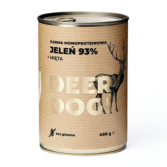Deer Dog! - JELEŃ + MIĘTA – karma mokra 400g Kraina Radolin