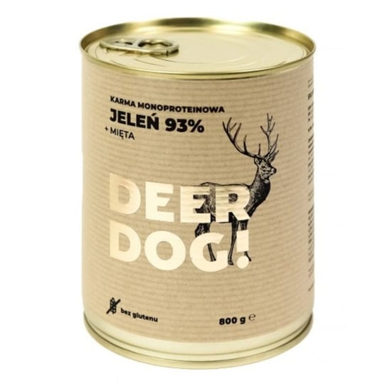 Deer Dog Jeleń z miętą 800g puszka mokra karma NATURA DZICZYZNA Kraina Radolin