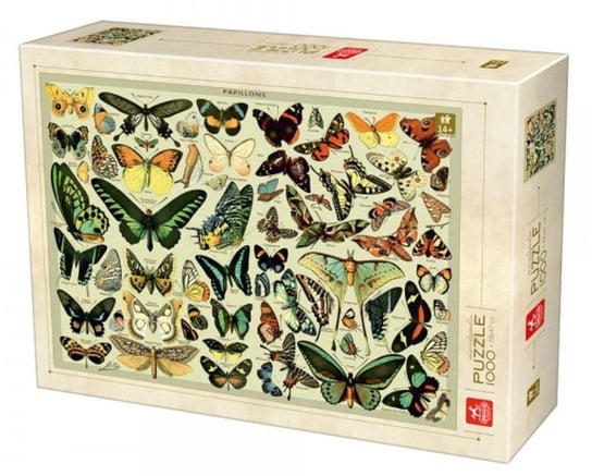 Deico, puzzle, Encyklopedia - Motyle, 1000 el. Deico