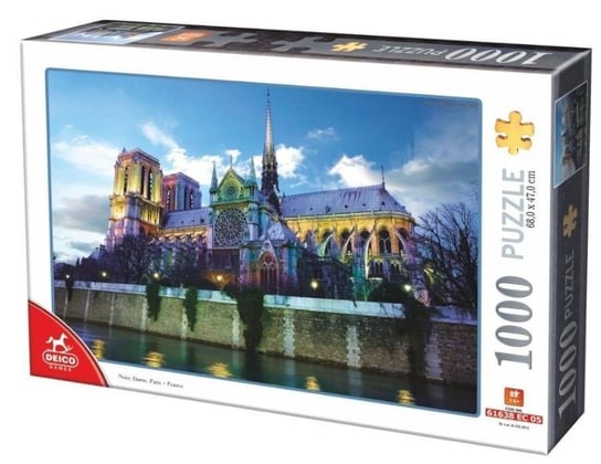 Deico, puzzle, Francja, Paryż - Katedra Notre Dame, 1000 el. Deico