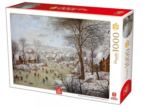 Deico, puzzle, Zimowy krajobraz z wioską w tle, 1000 el. Deico