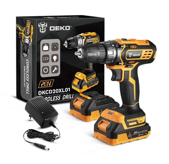 Deko Tools, Akumulatorowa Wiertarko-wkrętarka, 20v Deko Tools