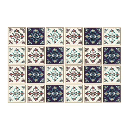 Dekor kafelkowy mozaika 24szt feeria barw 20x20 cm, Coloray Coloray