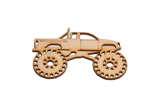 Dekor monster truck decoupage ozdoby z grawerem Zabawki Sensoryczne