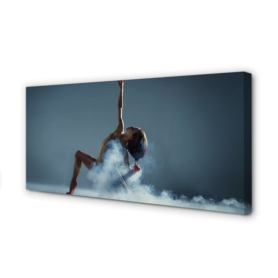 Dekor na płótnie grafika TULUP Kobieta taniec dym 120x60 cm Tulup