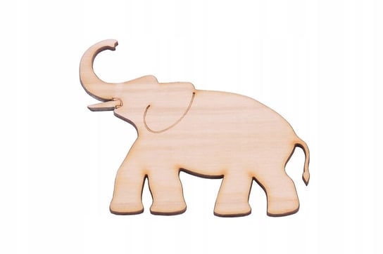 Dekor słoń ze sklejki do decoupage Zabawki Sensoryczne