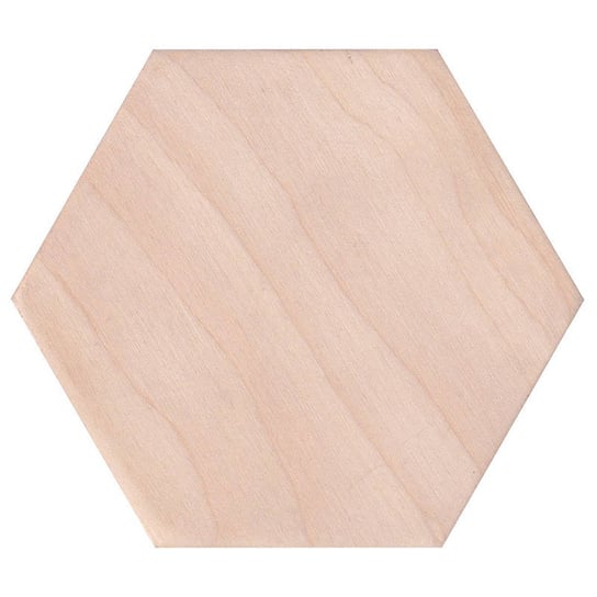 DEKOR ZE SKLEJKI Drewniana podkładka heksagonalna 8,5x10cm Inna marka