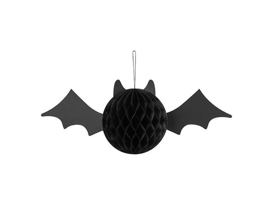 Dekoracja bibułowa nietoperz czarny halloween ABC