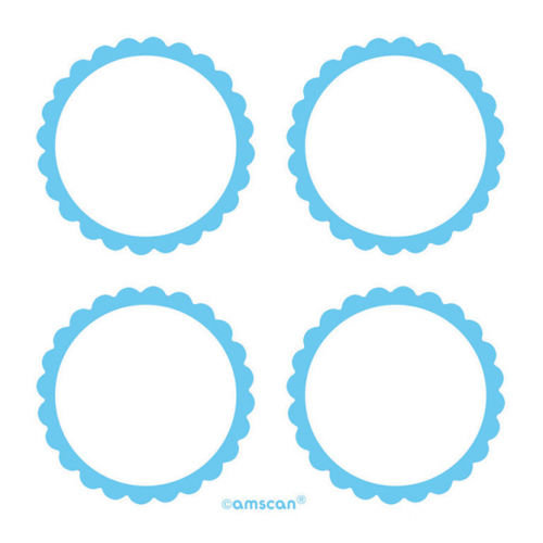 Dekoracja Bufetu - Etykieta Candy Bar błękitna 20 sztuk Amscan