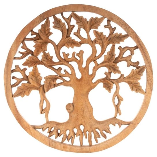 Dekoracja Drewniana Ręcznie Robiona Drzewo Życia 30 Cm Maxxiva®