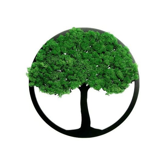 Dekoracja Drzewko Szczęścia 40 cm - Mech chrobotek na ścianę Tropical Garden