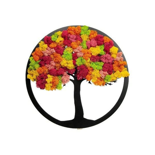 Dekoracja Drzewko Szczęścia Kolor 35 Cm - Mech Chrobotek ArtOnly