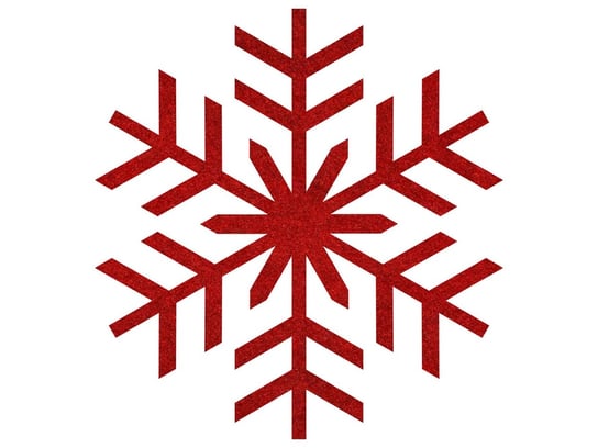 Dekoracja filcowa Śnieżynka - 32 cm - 1 szt. Congee.pl