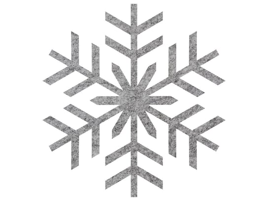 Dekoracja filcowa Śnieżynka - 32 cm - 1 szt. Congee.pl