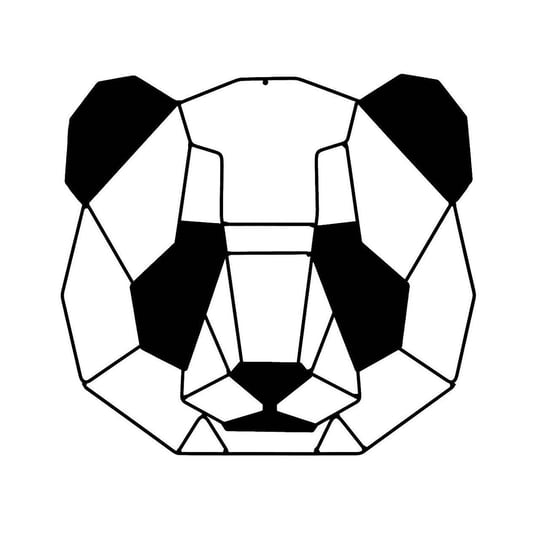 Dekoracja Geometric Panda II, 34x0,5x32cm Yellow Tipi