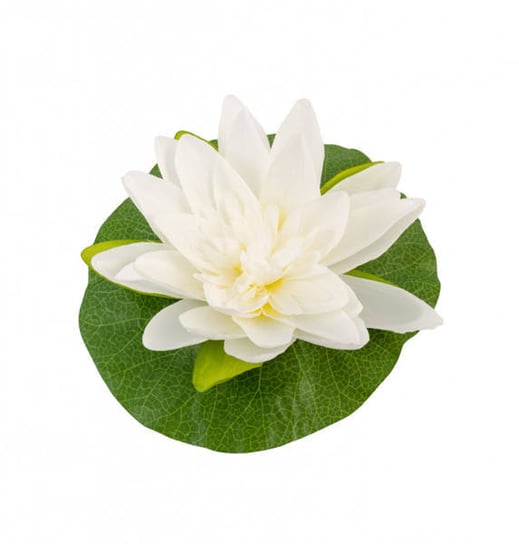 Dekoracja Kwiat Lotosu Biały 22Cm Chaks