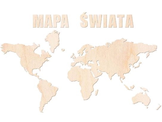 Dekoracja na ścianę Mapa świata - 1 komplet Congee.pl