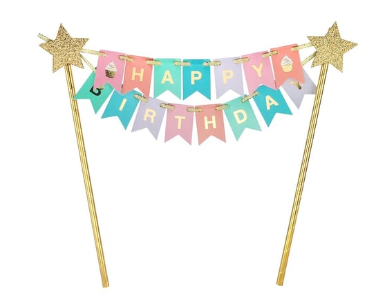 Dekoracja na tort PBeauty&Charm Happy Birthday GoDan