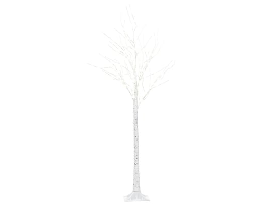 Dekoracja ogrodowa LED choinka 160 cm biała LAPPI Beliani