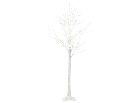Dekoracja ogrodowa LED choinka 190 cm biała LAPPI Beliani