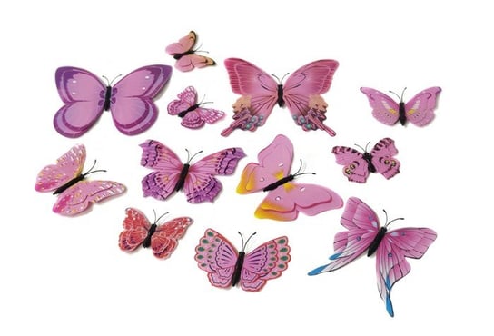 Dekoracja Ozdoby Ramy Rowerka Dziecięcego Motylki - Różowe Inna marka